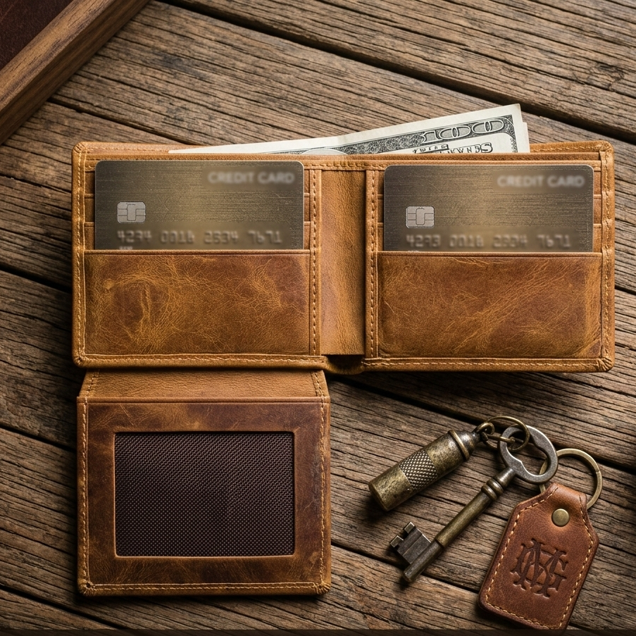 Genuine Leather Wallet for Men | Slim Bifold Design - Image 2