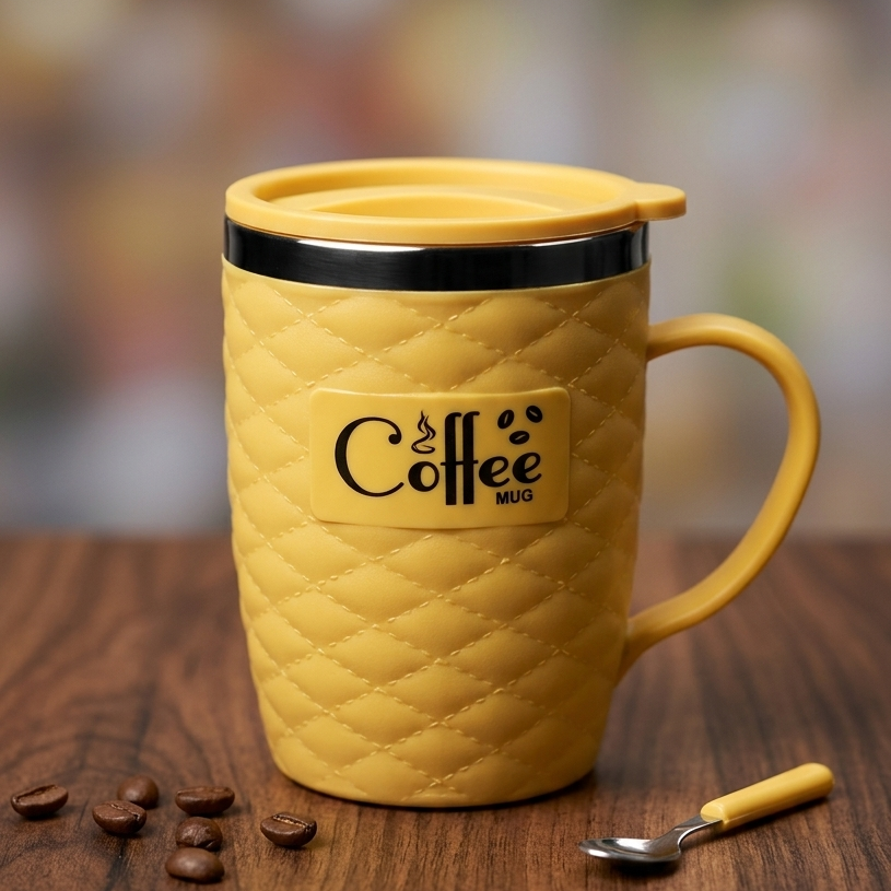 Eco Sip Stainless Steel Coffee Mug 400ml - Image 3