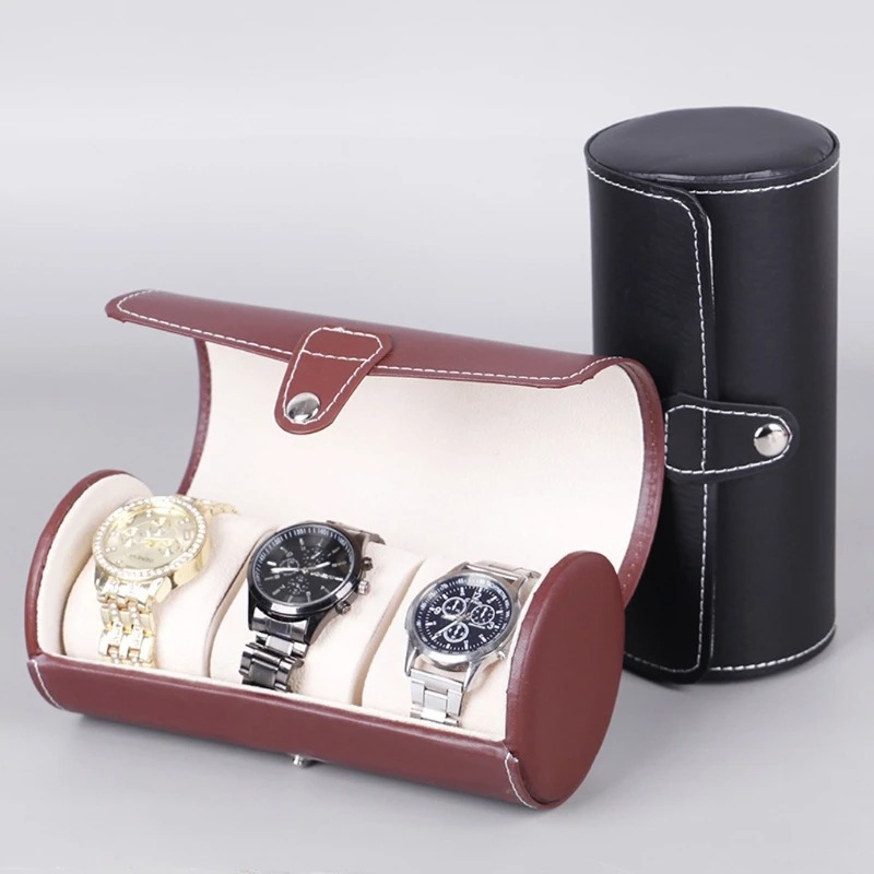 3 Slot Wristwatch Bracelet Organizer Travel Pouch Portable - Image 2