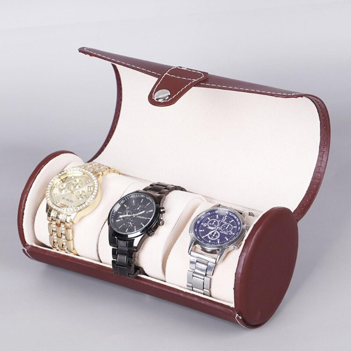 3 Slot Wristwatch Bracelet Organizer Travel Pouch Portable - Image 4